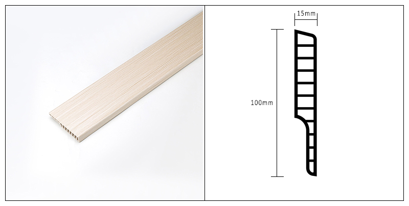 100*15mm PVC Skirting Board