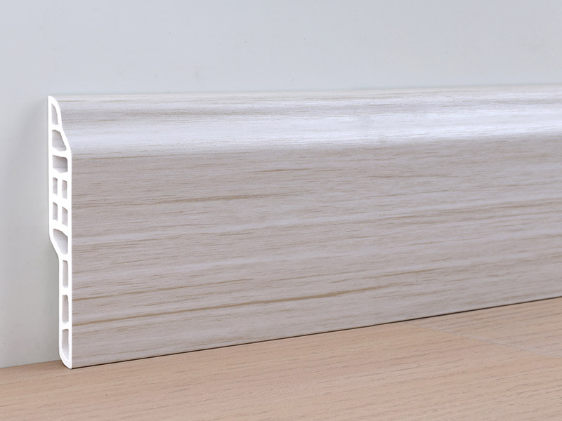 80*14mm PVC Lamb's Tongue Skirting Board