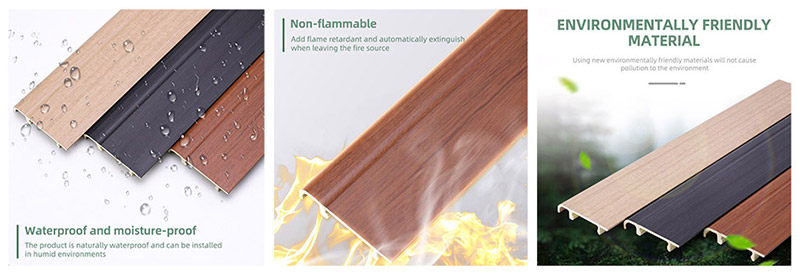 76*14mm PVC Clip-on Skirting Board