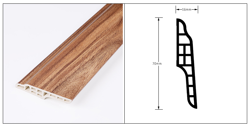 70*16mm SPC Skirting Board