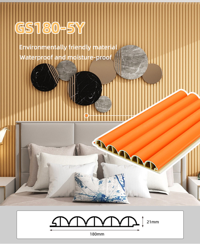 Semicircle WPC wall panel