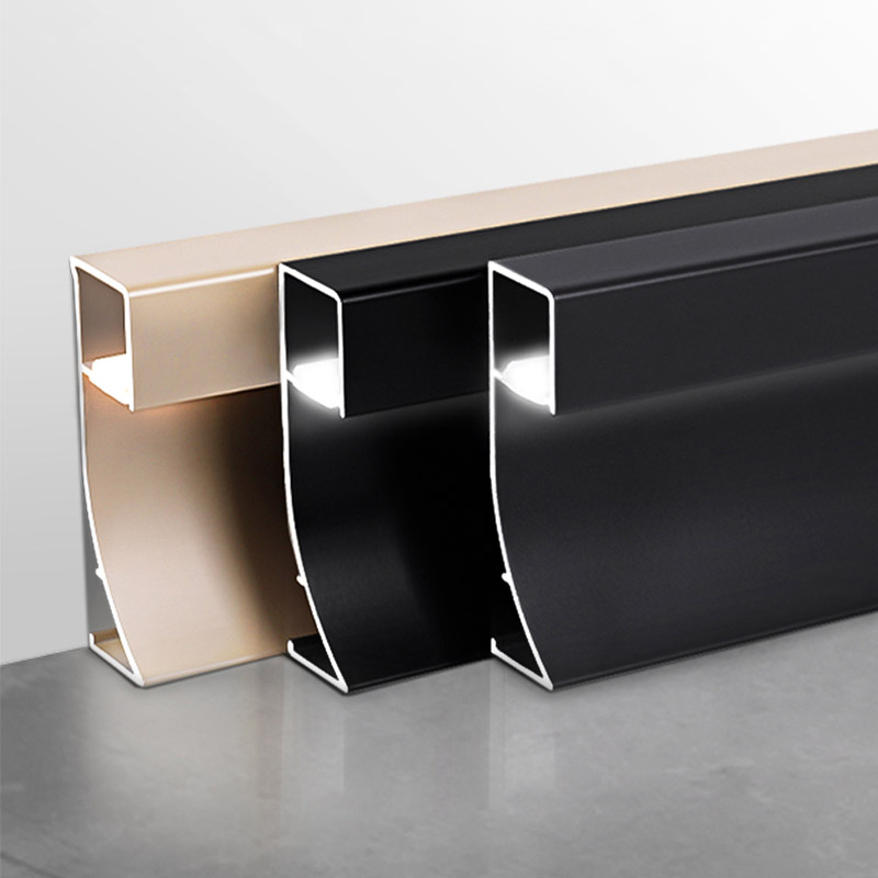 50*9mm LED Aluminium Skirting Board