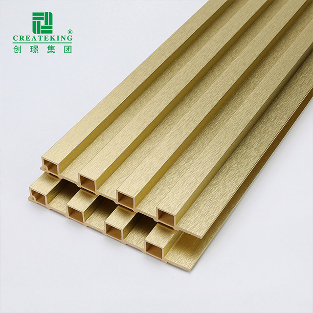 155*17mm Metallic Gold Fluted Wall Panel