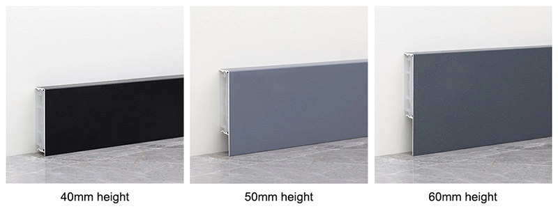 60*11mm Aluminium Alloy Baseboard