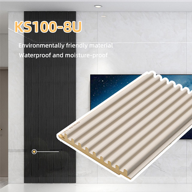 99.5*15mm Half-round Solid Fluted Wall Panels