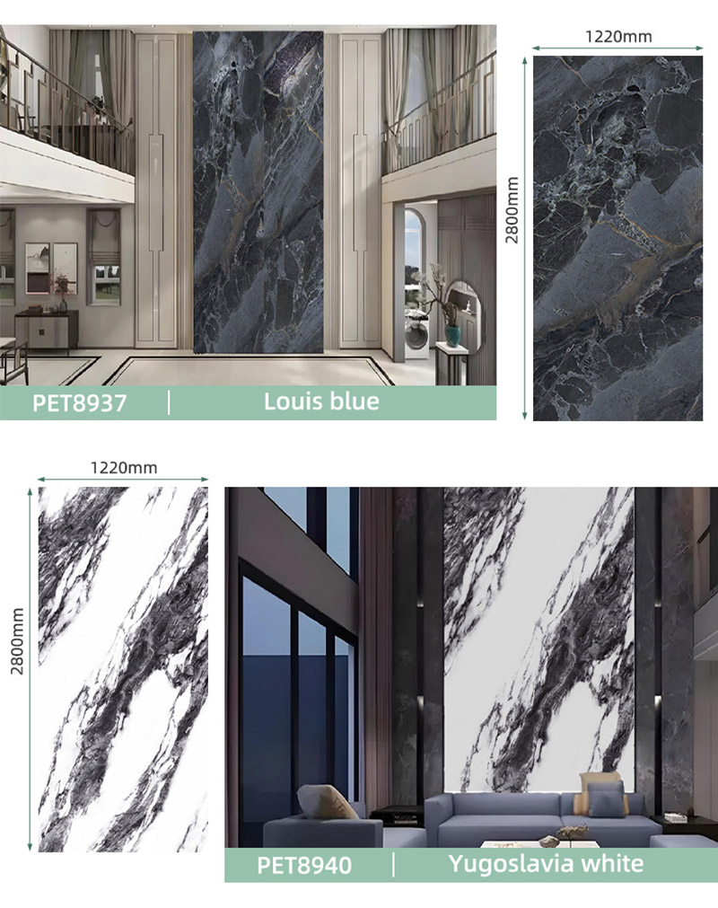 Imitation marble wall panels