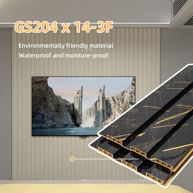 204*17mm PVC Hollow Fluted Wall Panels