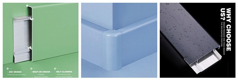 70*9mm Metal Baseboard