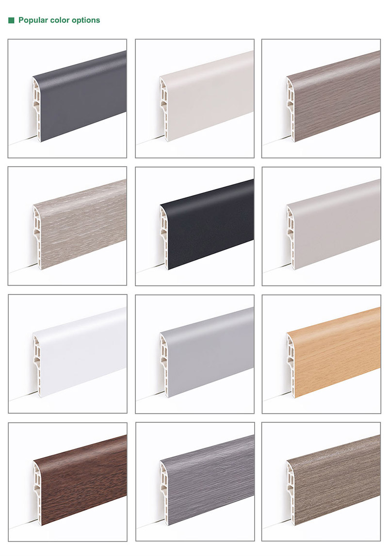 60*13mm PVC Pencil Skirting Board