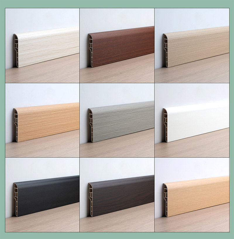 70*13mm PVC Pencil Round Baseboard