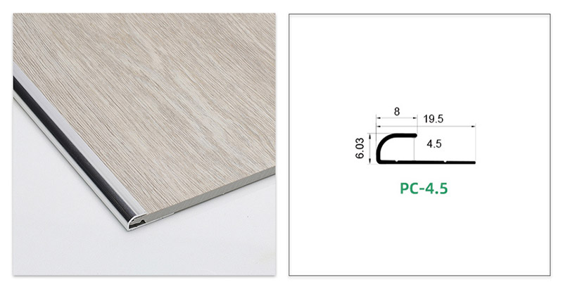 C-shaped Metal Floor Edge Trim