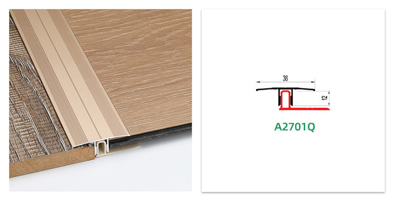 Screw-on Aluminum Floor Transition Profile