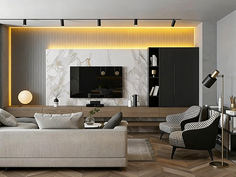 Living Room Feature Wall