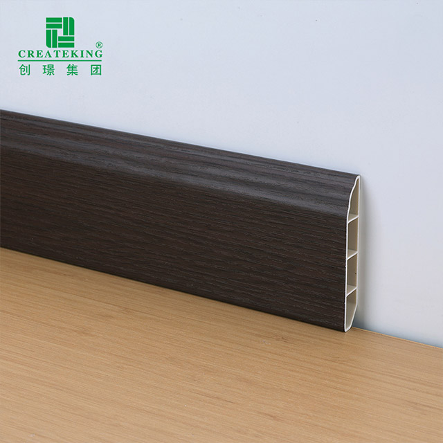 70*12mm Wood-grain Waterproof Skirting Board