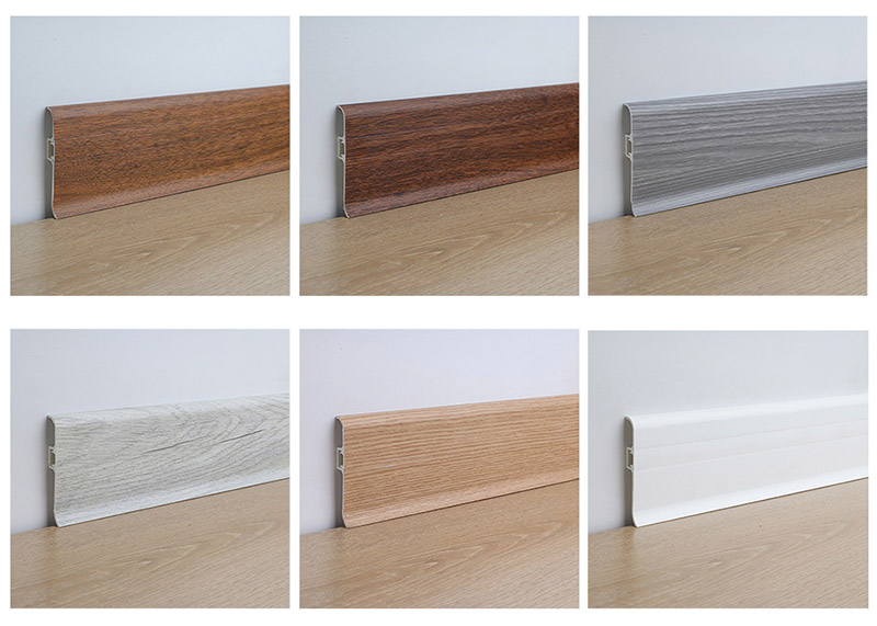70*15mm PVC Floor Skirting with Accessories