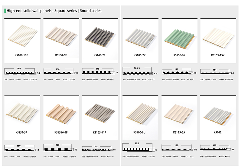 WPC fluted wall panel