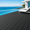 Modern WPC Infinity Pool Decking Charcoal Black Waterproof Composite Deck Boards for Villa