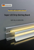Flexible Skirting Board LED PVC WPC Wall Decor Strip Self Adhesive for DIY Home Decoration