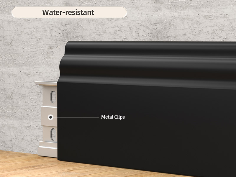 Metal skirting board clips
