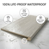 Luxury villa staircase renovation using SPF3516-5 wide SPC step cover
