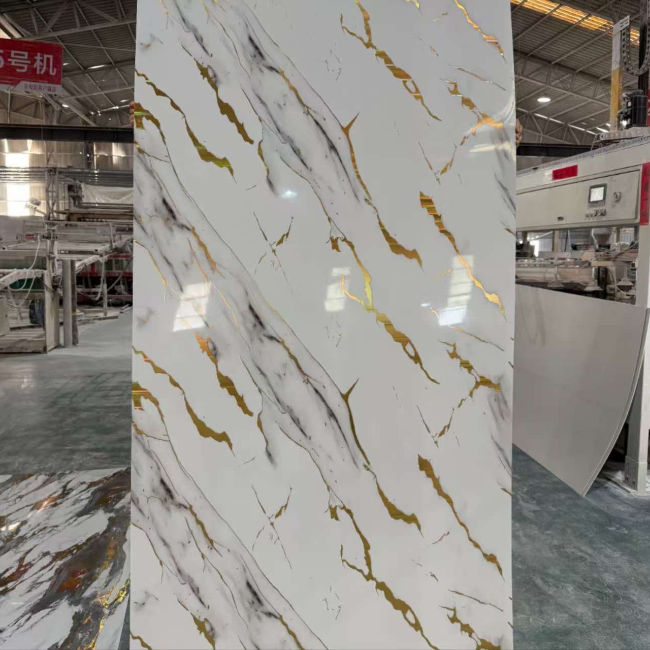PET Film Laminated PVC Wall Panel for Interior Home Decoration