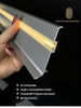 Flexible LED Aluminum Skirting Board for Curved Walls