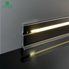 Flexible Skirting Board LED PVC WPC Wall Decor Strip Self Adhesive for DIY Home Decoration