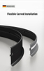 Flexible Skirting Board LED PVC WPC Wall Decor Strip Self Adhesive for DIY Home Decoration