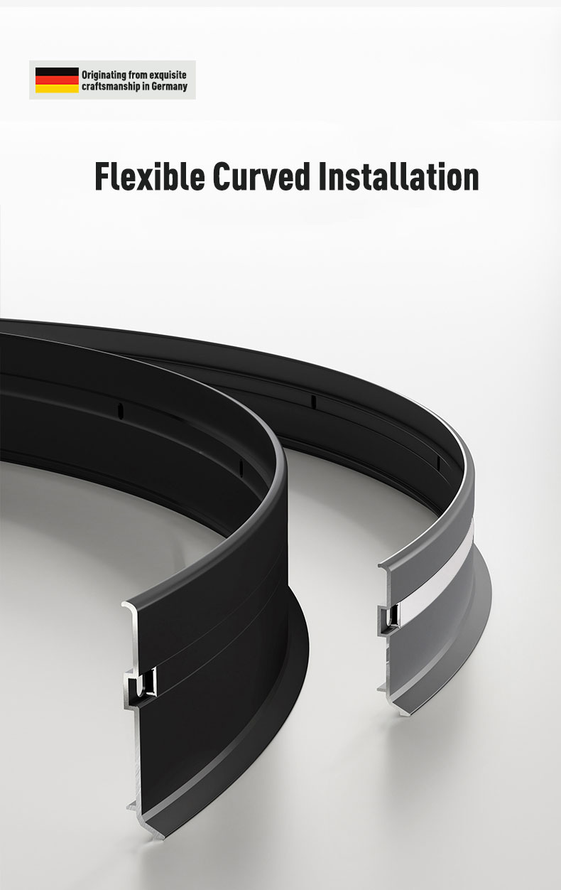 Flexible Skirting Board LED PVC WPC Wall Decor Strip Self Adhesive for DIY Home Decoration