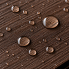 Close-up of co-extruded WPC decking board showing ASA surface layer and realistic wood grain texture.