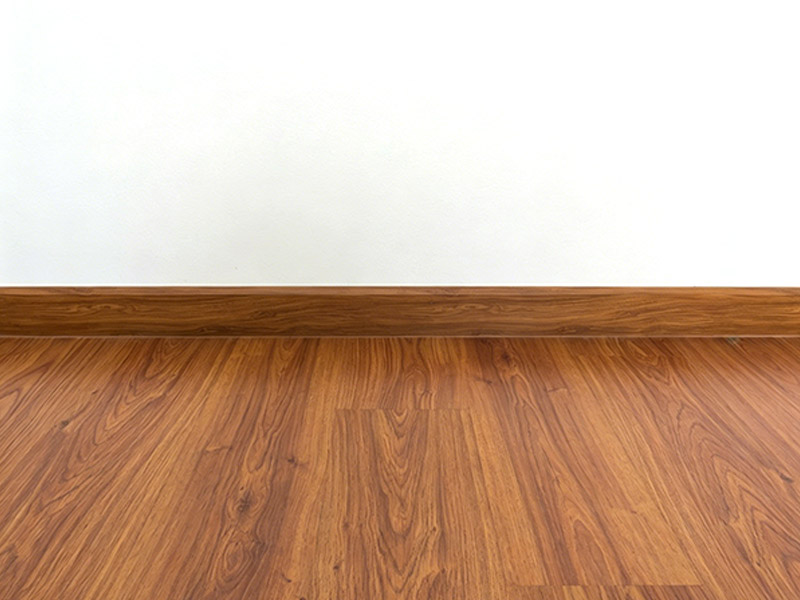 Matching baseboards to the floor
