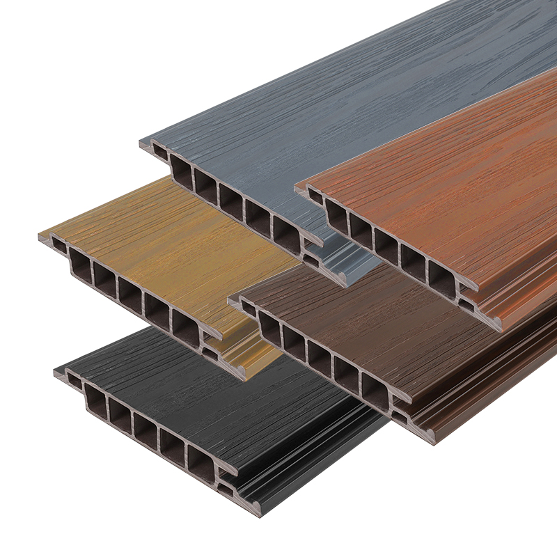 Low maintenance composite decking boards installed around a poolside, showing outdoor WPC flooring.